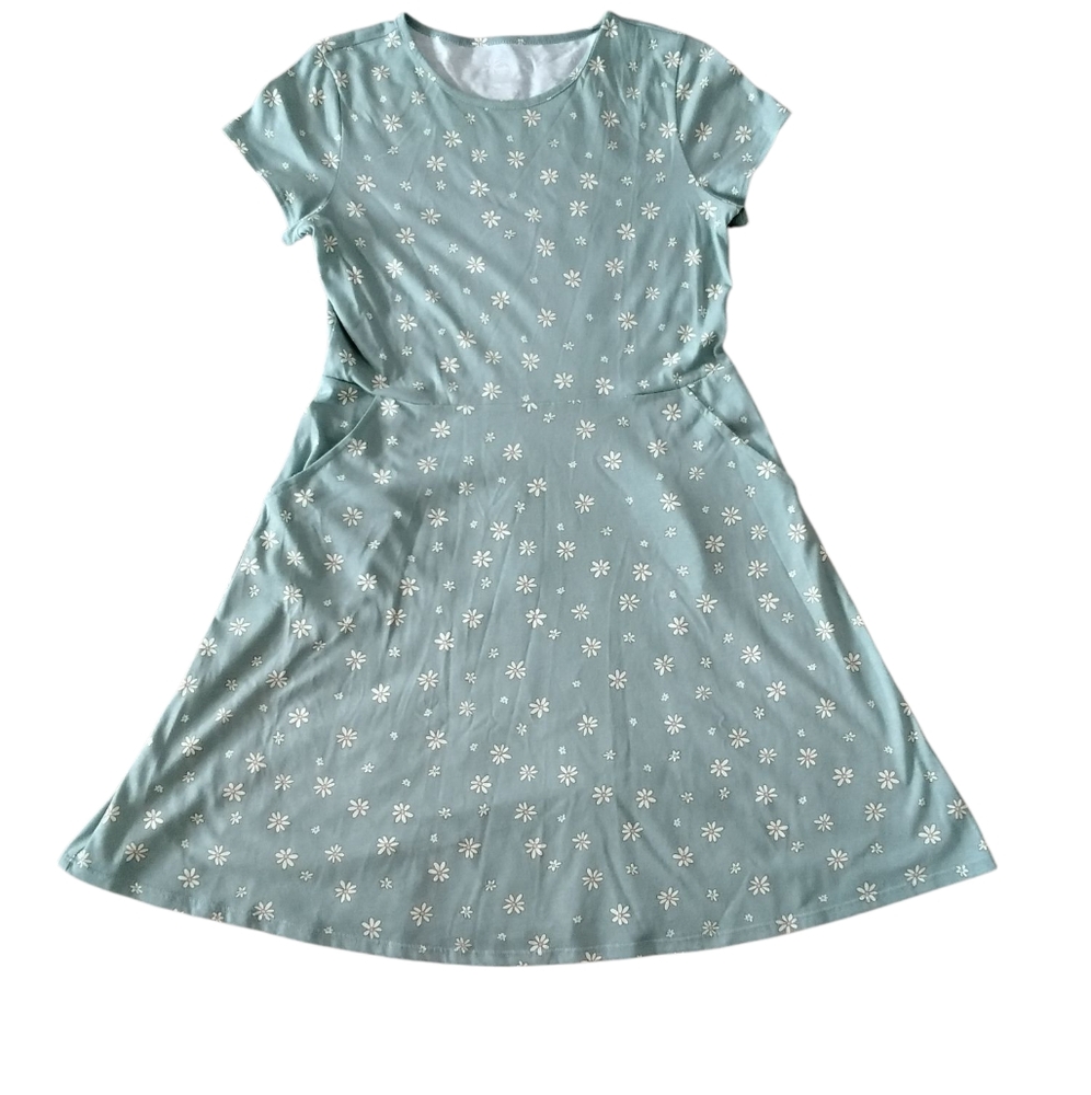 Wonder Nation Dress Girls Size 18 Cottagecore Casual Comfy Preppy 90s Y2K Boho